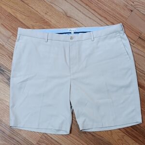 Peter Millar Tan Flat Front Shorts Size - 44